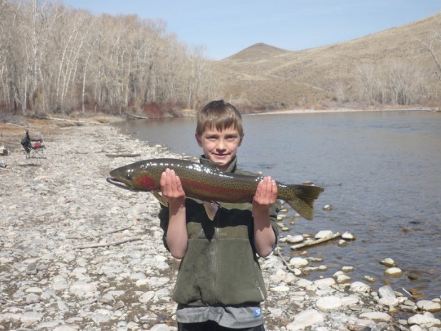 Jaxon Packer First steelhead ever